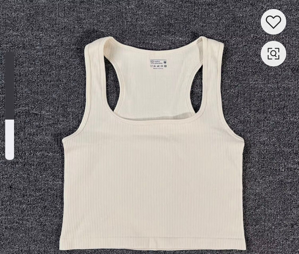 LADIES SEXY SLEEVELESS SHIRTS FEMALE COTTN RIBBED TANK TOP