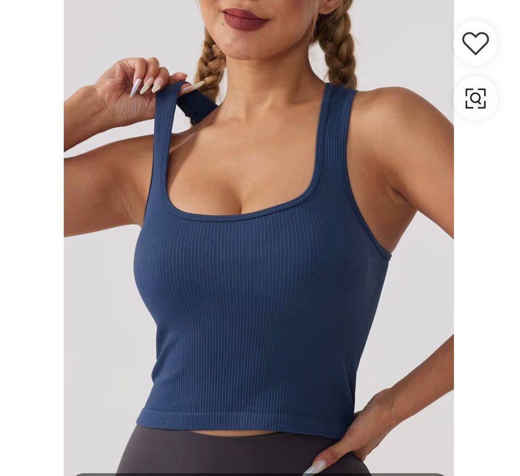 LADIES SEXY SLEEVELESS SHIRTS FEMALE COTTN RIBBED TANK TOP