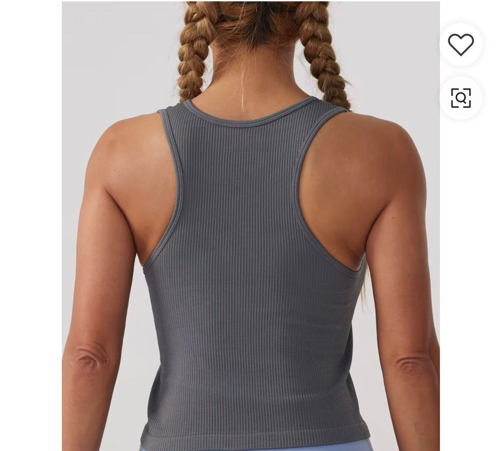 LADIES SEXY SLEEVELESS SHIRTS FEMALE COTTN RIBBED TANK TOP