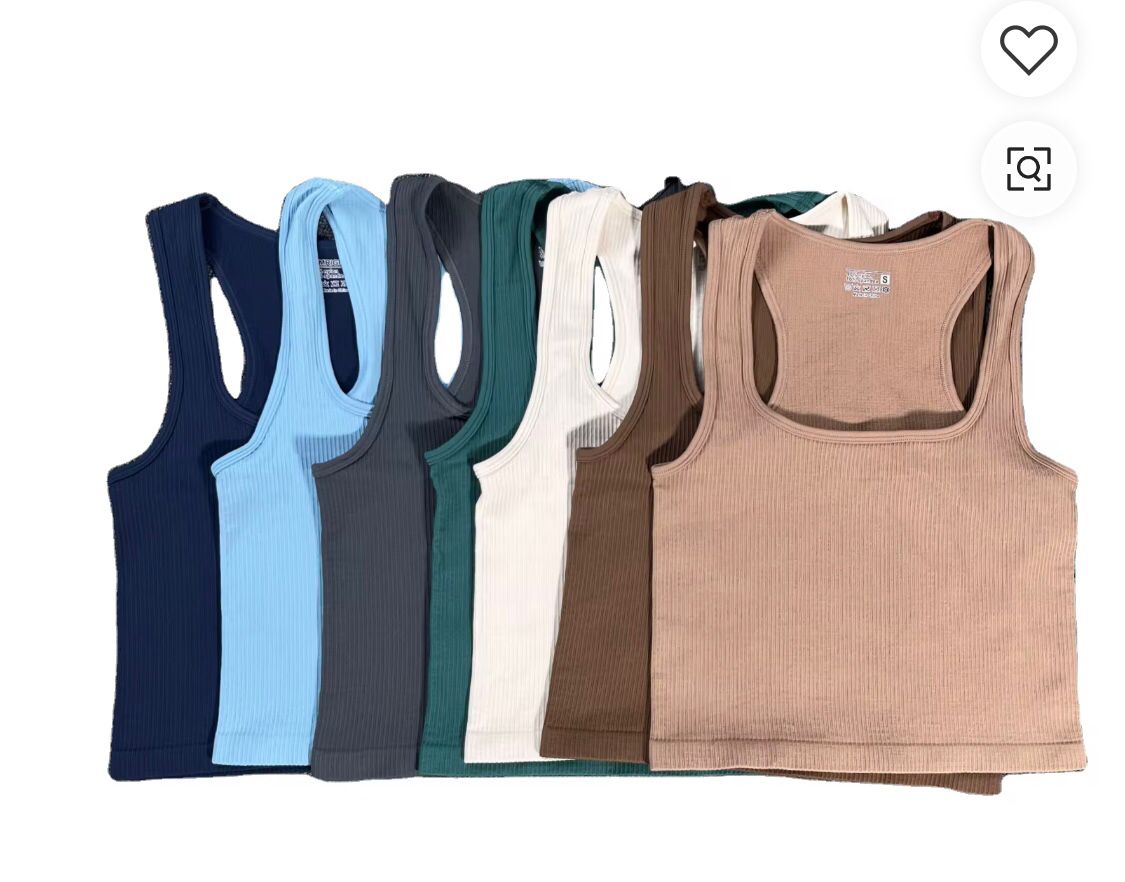 LADIES SEXY SLEEVELESS SHIRTS FEMALE COTTN RIBBED TANK TOP
