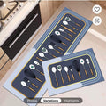 KITCHEN MATTS RUGS ABSORBENT DIRT RESISTANT CRYSTAL VELVET FLOOR MAT BAR LONG CARPET ANTI -SLIP