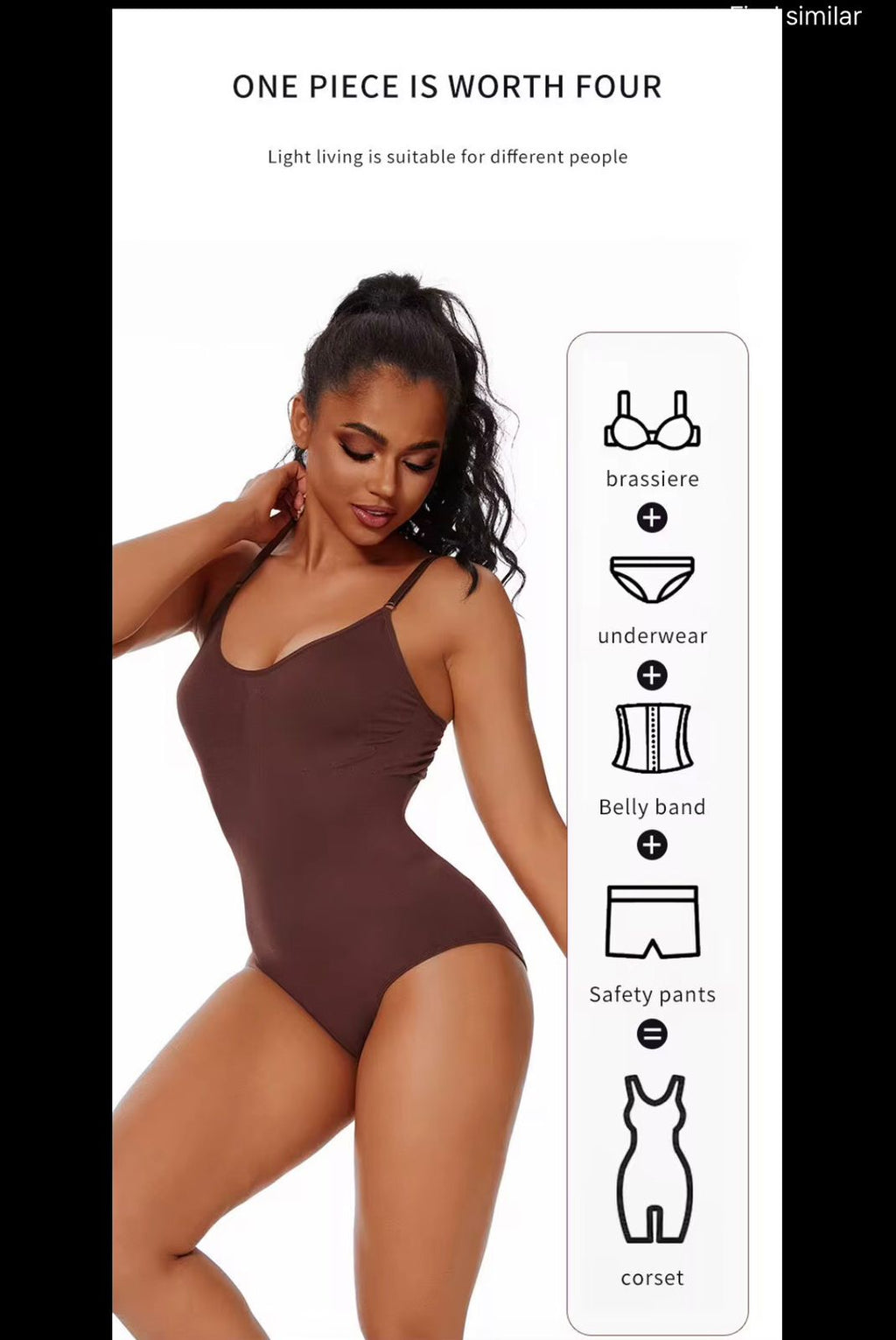 WOMEN SEAMLESS BODYSUITS BRIEF OPEN CROTCH BUTT LIFTER TUMMY CONTROL SHAPE WARE
