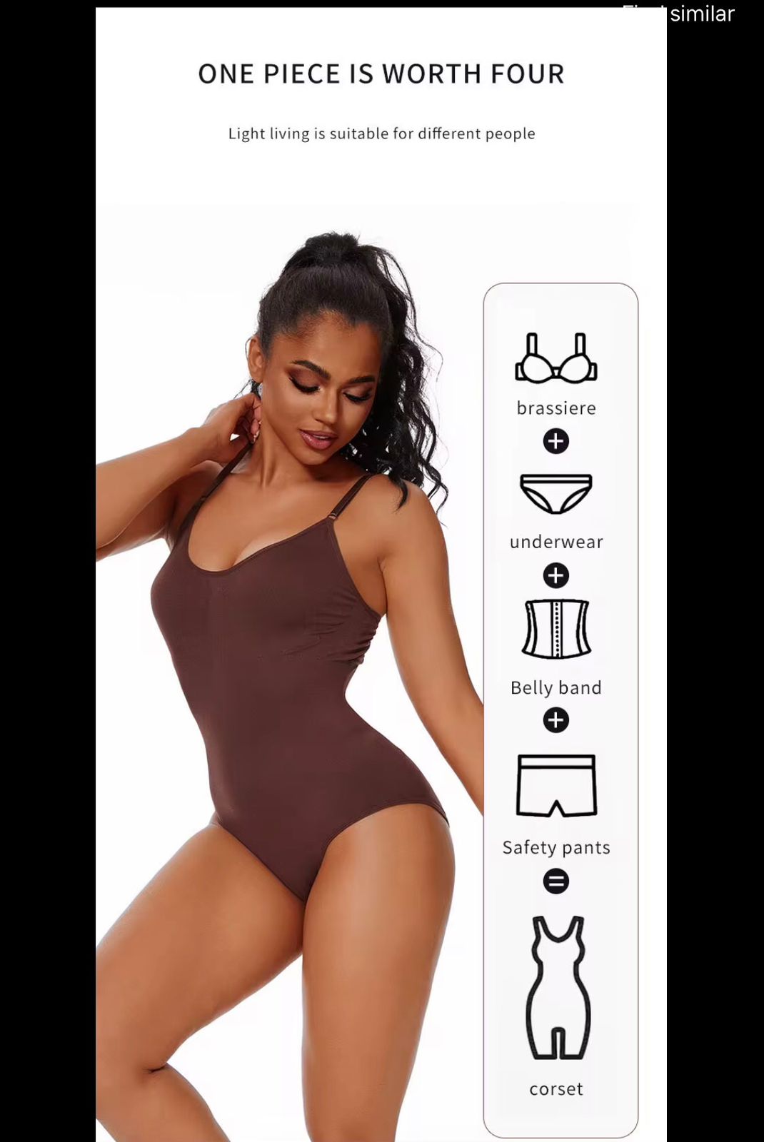 WOMEN SEAMLESS BODYSUITS BRIEF OPEN CROTCH BUTT LIFTER TUMMY CONTROL SHAPE WARE