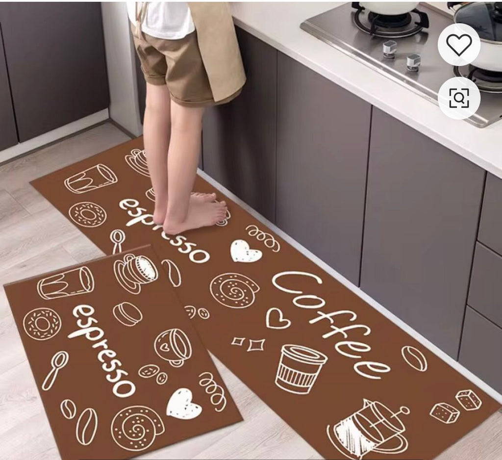 WELL EDGED WRAPPING ANTI-SLIP WASHABLE KITCHEN MATS