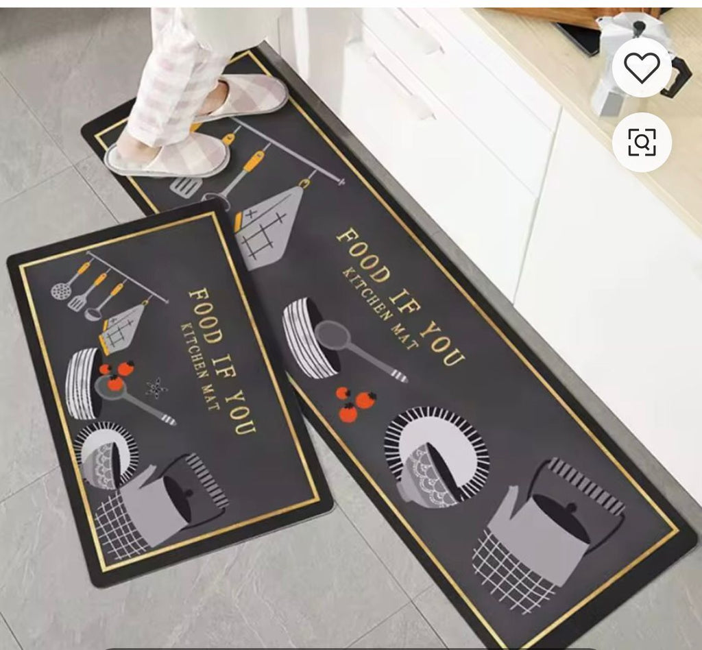 WELL EDGED WRAPPING ANTI-SLIP WASHABLE KITCHEN MATS