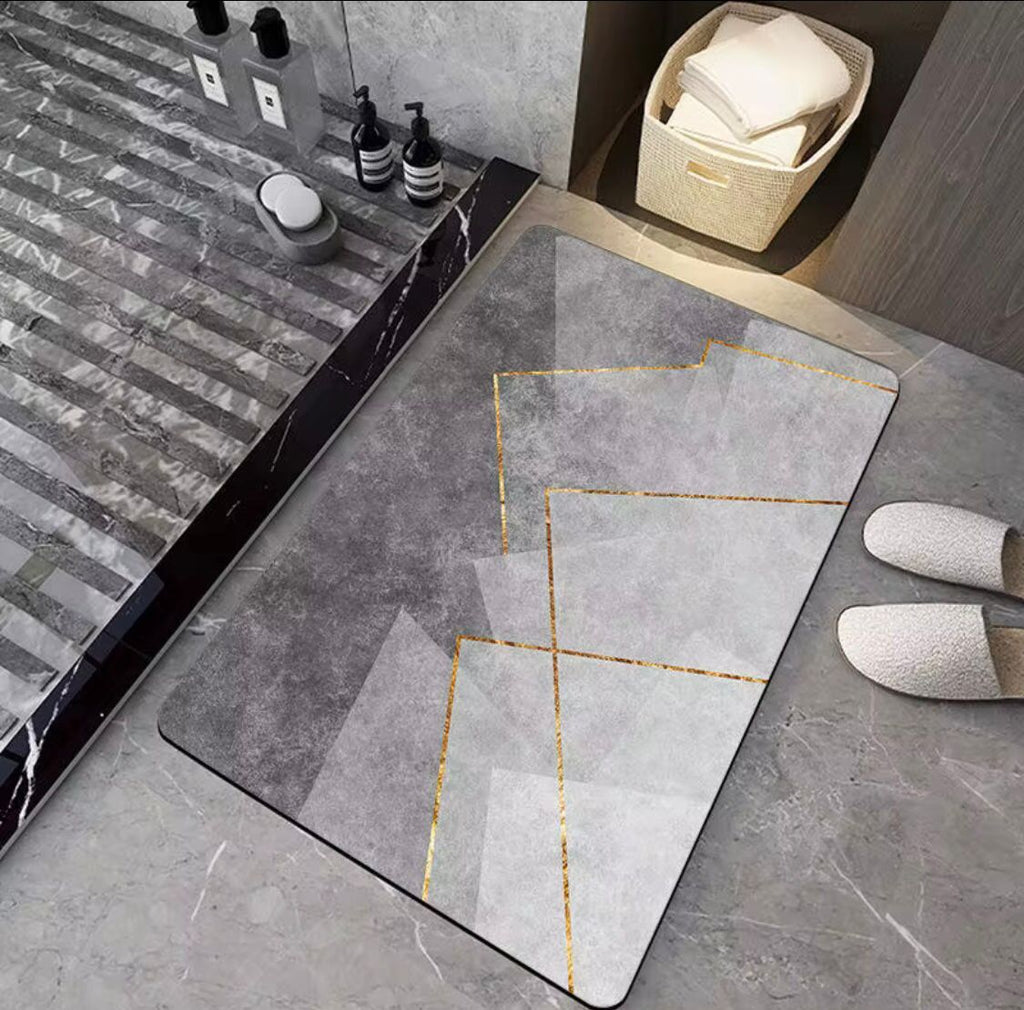 MODERN MARBLE PATTERN BATHROOM DOR MATS