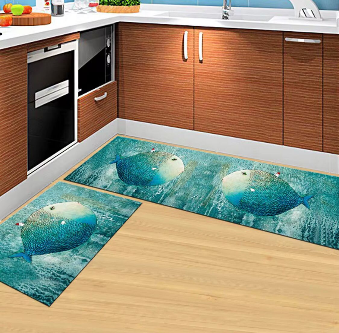 MODERN MARBLE PATTERN BATHROOM DOOR MATS