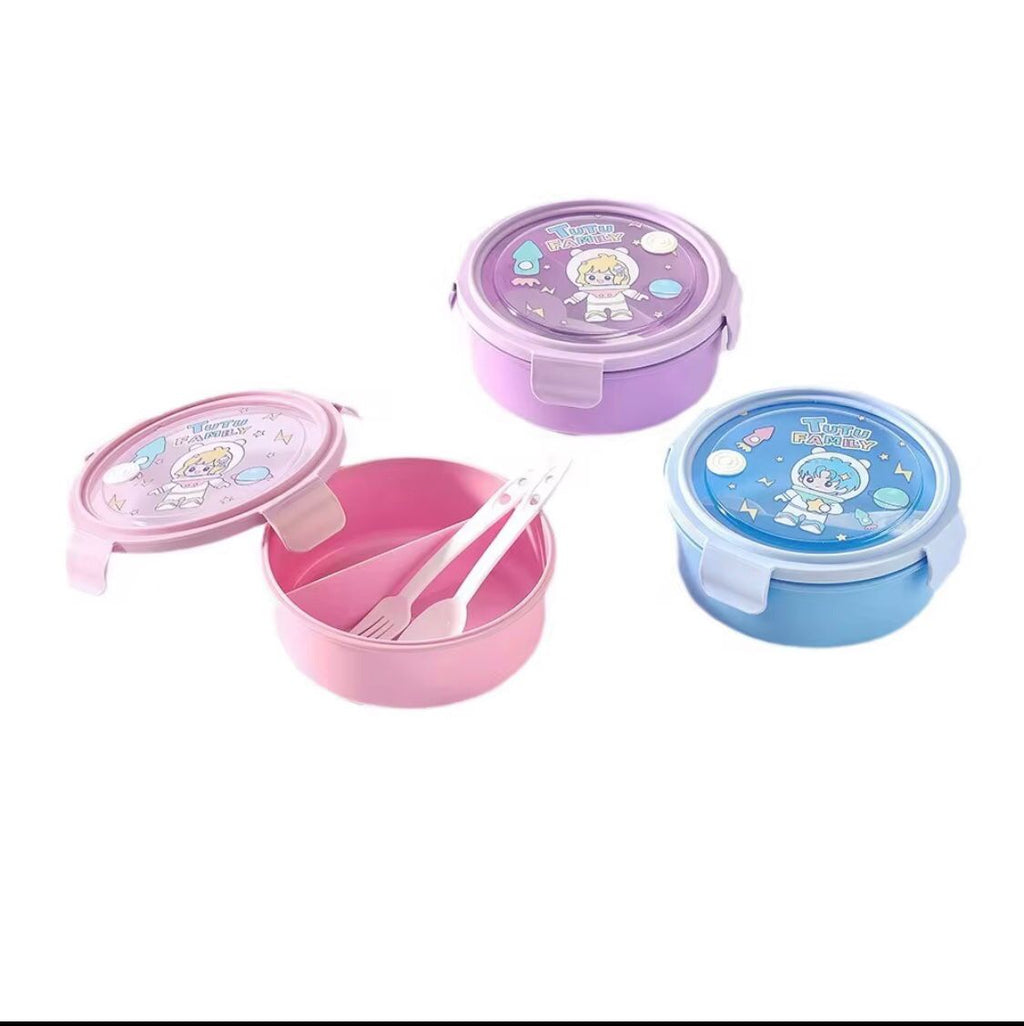 ROUND LUNCH BOX WITH WATER BOTTLE