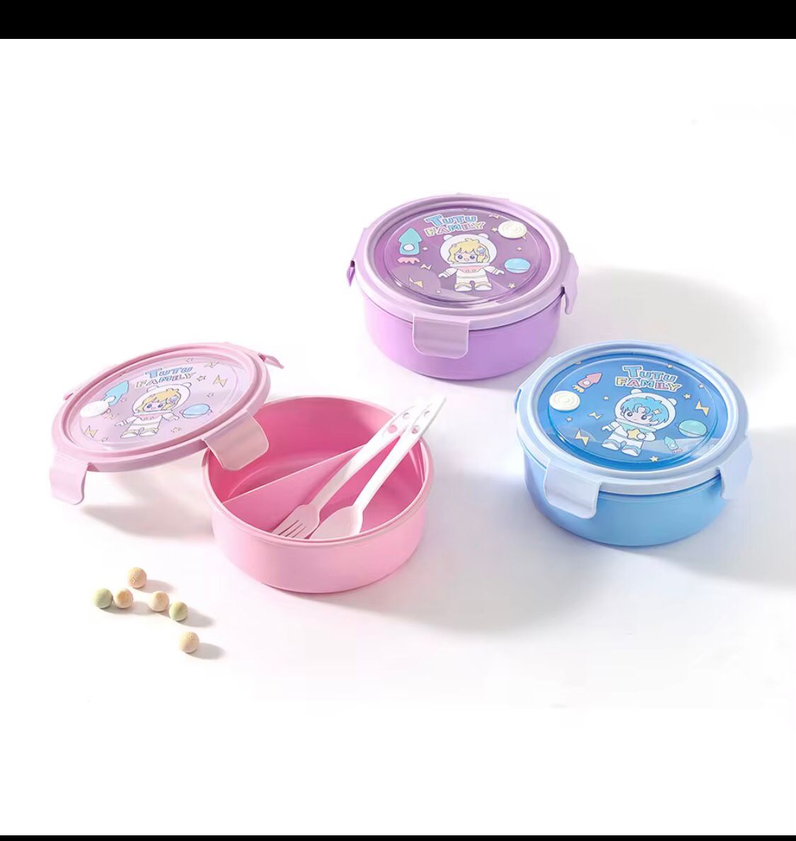 ROUND LUNCH BOX WITH WATER BOTTLE