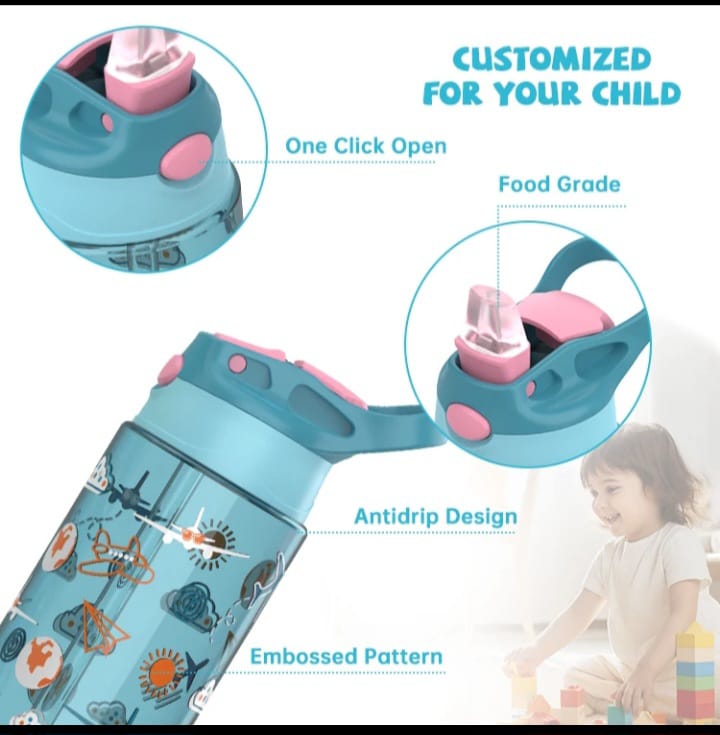 WATER BOTTLE WITH STRAW