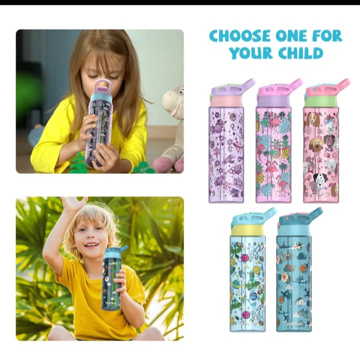 WATER BOTTLE WITH STRAW